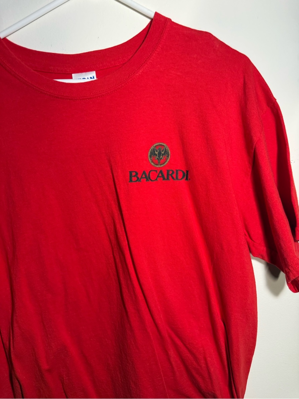 Vinatge Bacardi Red Logo Tee